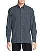 Cremieux Blue Label Big & Tall Classic Fit Medium Plaid Oxford Long Sleeve Woven Shirt, Color:Blue - Image 1