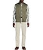 Cremieux Blue Label Big & Tall Quilted Sleeveless Full Zip Vest, Color:Four Leaf Clover - Image 3