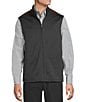 Cremieux Blue Label Big & Tall Quilted Sleeveless Full Zip Vest, Color:Black - Image 1