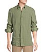 Cremieux Blue Label Cape Town Collection Solid Long Sleeve Woven Linen Shirt,New Products : American Fashion Style Bags On Sale