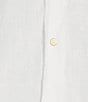 Cremieux Blue Label Cape Town Collection Solid Long Sleeve Woven Linen Shirt, Color:White - Image 5