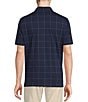 Color:Peacoat Blue - Image 2 - Blue Label Check Print Regular Fit Short Sleeve Jersey Polo Shirt