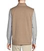 Cremieux Blue Label Chevron Quarter-Zip Vest, Color:Oatmeal - Image 2