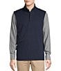 Cremieux Blue Label Chevron Quarter-Zip Vest, Color:Dark Navy - Image 1
