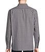 Color:Grey - Image 2 - Blue Label Classic Fit Garment-Dyed Plaid Oxford Long Sleeve Woven Shirt