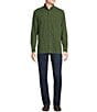 Cremieux Blue Label Classic Fit Medium Plaid Check Oxford Long Sleeve Woven Shirt, Color:Sage Green - Image 3