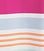 Color:Lucent White - Image 4 - Blue Label Classic Fit Multi Stripe Pique Short Sleeve Polo Shirt