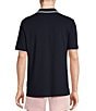 Color:Dark Navy - Image 2 - Blue Label Classic Fit Pique Short Sleeve Polo Shirt