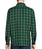 Color:Evergreen - Image 3 - Blue Label Classic Fit Plaid Reversible Double-Faced Long Sleeve Woven Shirt
