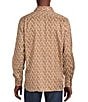 Color:Cream - Image 2 - Blue Label Classic Fit Regal Print Cotton-Twill Long-Sleeve Woven Shirt