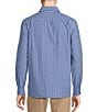 Color:Chambray Blue - Image 2 - Blue Label Color Washed Striped Poplin Long Sleeve Woven Shirt