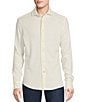 Color:Cream - Image 1 - Blue Label Double Knit Long Sleeve Jacquard Coatfront Shirt