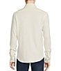 Color:Cream - Image 2 - Blue Label Double Knit Long Sleeve Jacquard Coatfront Shirt