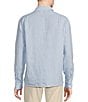 Color:Light Blue - Image 2 - Blue Label French Linen Collection Long Sleeve Woven Shirt