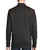 Color:Charcoal Heather - Image 2 - Blue Label French Rib Mock Neck Pullover