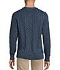 Cremieux Blue Label Garment Dyed Cable Crew Sweater - Image 2