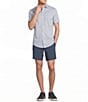 Cremieux Blue Label Geometric Diamond Print Short Sleeve Coat Front Shirt - Image 4