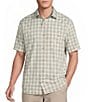 Cremieux Blue Label Grid Plaid Short Sleeve Woven Shirt - Image 1