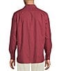 Cremieux Blue Label Heather Twill Solid Long Sleeve Woven Shirt, Color:Cabernet - Image 2