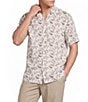 Cremieux Blue Label Leaf Print Short Sleeve Woven Camp Shirt - Image 1