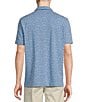 Color:Blue - Image 2 - Blue Label Lightweight Pique Jersey Paisley Short Sleeve Polo Shirt