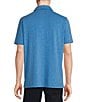 Color:Blue - Image 2 - Blue Label Lightweight Pique Printed Short Sleeve Polo Shirt