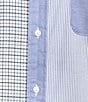 Cremieux Blue Label Long Sleeve Button Down Collar Patchwork Woven Shirt - Image 4