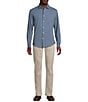 Cremieux Blue Label Long Sleeve Garment Dyed Coat Front Jersey Knit Shirt - Image 3
