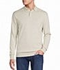 Cremieux Blue Label Madison Ave Collection Solid Long Sleeve Polo Sweater - Image 1