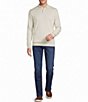 Cremieux Blue Label Madison Ave Collection Solid Long Sleeve Polo Sweater - Image 3