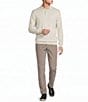 Cremieux Blue Label Madison Ave Collection Solid Long Sleeve Polo Sweater - Image 3