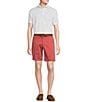 Color:Vintage Berry - Image 3 - Blue Label Madison Classic Fit Garment-Dyed 9#double; Inseam Shorts