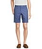 Color:Medium Blue - Image 1 - Blue Label Madison Classic Fit Printed Performance Stretch 9#double; Inseam Shorts