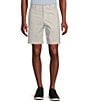 Color:Pale Grey - Image 1 - Blue Label Madison Classic Fit Printed Performance Stretch 9#double; Inseam Shorts