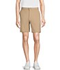 Color:Khaki - Image 1 - Blue Label Madison Classic Fit Solid Performance Stretch 8#double; Inseam Shorts