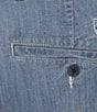 Cremieux Blue Label Madison Flat Front Chambray Pants - Image 4