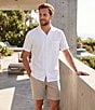 Cremieux Blue Label Madison Flat Front Linen Blend 8#double; Inseam Shorts - Image 6
