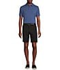Cremieux Blue Label Madison Relaxed Fit Flat Front Comfort Stretch 9#double; Inseam Shorts, Color:Black - Image 3