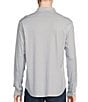 Color:Lucent White - Image 2 - Blue Label Medallion Print Long Sleeve Interlock Coatfront Shirt
