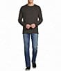 Cremieux Blue Label Micro Stripe Long Sleeve T-Shirt - Image 3