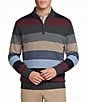 Cremieux Blue Label Multi Stripe Wool Quarter-Zip Sweater - Image 1