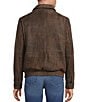 Cremieux Blue Label Patch Pocket Leather Bomber Jacket - Image 2