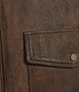 Cremieux Blue Label Patch Pocket Leather Bomber Jacket - Image 4