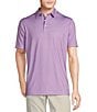 Cremieux Blue Label Performance Big & Tall Stretch Golf Printed Short Sleeve Polo Shirt, Color:Lavender - Image 1