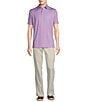 Cremieux Blue Label Performance Big & Tall Stretch Golf Printed Short Sleeve Polo Shirt, Color:Lavender - Image 3