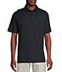 Color:Black - Image 1 - Blue Label Performance Big & Tall Stretch Striped Short Sleeve Polo Shirt