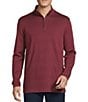 Cremieux Blue Label Performance Jacquard Quarter-Zip Pullover, Color:Cabernet - Image 1