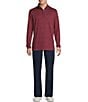 Cremieux Blue Label Performance Jacquard Quarter-Zip Pullover, Color:Cabernet - Image 3