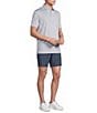 Cremieux Blue Label Performance Short Sleeve Hidden Button Down Interlaying Diamond Geometric Knit Shirt - Image 3