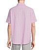 Color:Light Purple - Image 2 - Blue Label Performance Short-Sleeve Seersucker Medium Plaid Woven Shirt